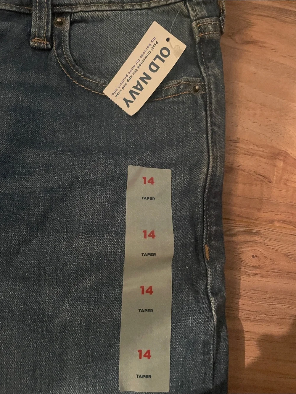 Old Navy Boys Blue Straight Leg Jeans